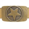 Antique Brass Star Belt Buckle