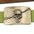 Antique Brass Belt Buckle Skull, Deaths head
