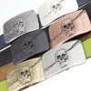 Matte Black Belt Buckle Skull, Deaths head