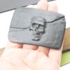 Matte Black Belt Buckle Skull, Deaths head