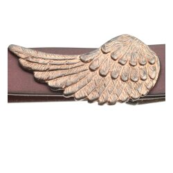 Copper Angel Wing Belt Buckle
