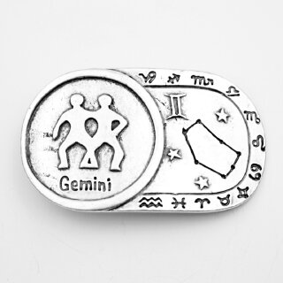 Zodiac Sign Gemini, Star Sign, 9,3x5,5 cm