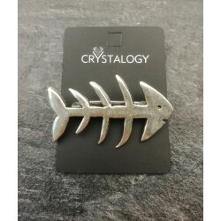 Fishbone brooch, 5,5x3,5 cm