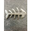 Fishbone brooch, 5,5x3,5 cm