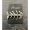 Fishbone brooch, 5,5x3,5 cm