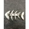 Fishbone brooch, 5,5x3,5 cm