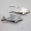 5 Dolphin Sliderbeads for 10x2,5 mm flat leather bands, zamak raw