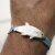 5 Hai Schiebeperlen für Armband 10x2,5 mm Flaches Leder oder Band, altsilber