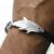 5 Shark Slider Bracelet Findings, Connector for Leather Bracelet, antique silver