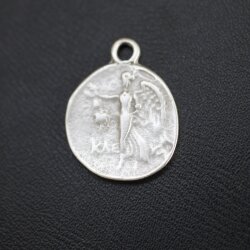 5 Greek Coin Pendant Ancient Greek Coin 30 mm Antique Silver