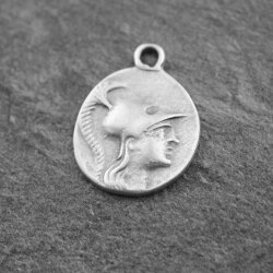 5 Greek Coin Pendant Ancient Greek Coin 30 mm Antique Silver