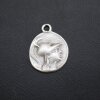 5 Greek Coin Pendant Ancient Greek Coin 30 mm Antique Silver