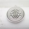 5 Anhänger Shri Yantra 36 mm, altsilber