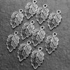 10 Leaf Charms antique silver