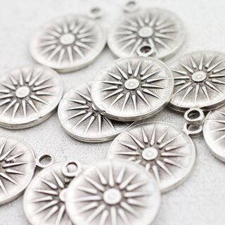 5 Sonnenanhnger 20 mm ( 2,5 mm), altsilber
