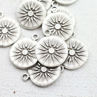 5 Sonnenanhnger 20 mm ( 2,5 mm), altsilber