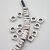 10 Irregular Metal Beads, spacer beads 10x10 mm (Ø 5 mm), antique silver
