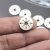 10 Compass Connector Charms 15 mm (Ø 1,2 mm), antique silver