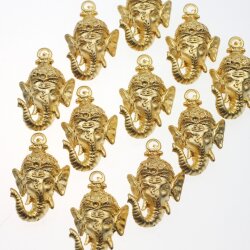 1 Schmuck Anhänger Ganesha 38x24 mm (Ø 2 mm), gold