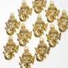 1 Elephant Ganesha Charms 38x24 mm (Ø 2 mm), gold