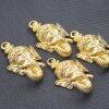 1 Schmuck Anhänger Ganesha 38x24 mm (Ø 2 mm), gold