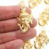 1 Schmuck Anhänger Ganesha 38x24 mm (Ø 2 mm), gold