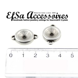 5 pcs. 2 loops Pendants settings for 12 mm Rivoli