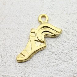 5 Hermes Sandal Pendants 33x10 mm (Ø 3 mm), gold