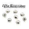 10 pcs. Facetted  Beads 8 mm, antique silver