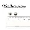 10 pcs. Facetted  Beads 8 mm, antique silver