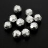 10 pcs. Facetted  Beads 8 mm, antique silver