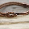 1 Set Antique Copper Hook Clasp Half Cuff Bracelet Findings, Bracelet Clasps