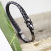 1 Set Gun Metal Hook Clasp Half Cuff Bracelet Findings, Bracelet Clasps