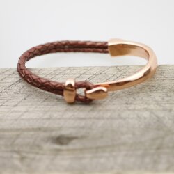 1 Set Rose Gold Hook Clasp Half Cuff Bracelet Findings, Bracelet Clasps