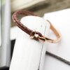 1 Set Haken Armspange, Leder Armband Haken Verschluss, Rose Gold