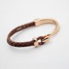 1 Set Rose Gold Hook Clasp Half Cuff Bracelet Findings, Bracelet Clasps