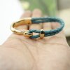 1 Set Gold Plated Hook Clasp Half Cuff Bracelet Findings, Bracelet Clasps