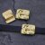 5 Antique Silver anchor Sliderbeads, gold