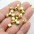 10 Rectangular Beads, matt gold