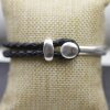 Button Cuff 57 mm Ø 8*4  mm, antique silver