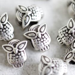 10 Owl Beads