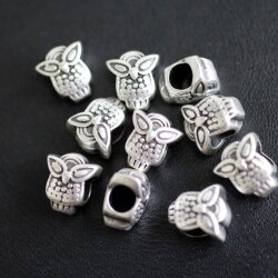 10 Owl Beads