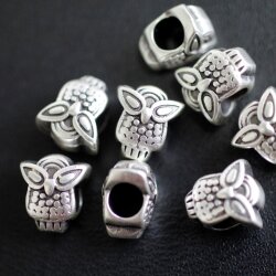 10 Owl Beads