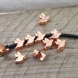 10 Tauben Perlen, Rosegold