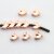 10 Dove Beads, Rosegold