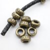 10 Wedding Beads, Marry Me, antique brass