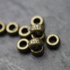 10 Wedding Beads, Marry Me, antique brass