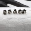 20 Silver Beads, Spacer Beads, antique silver