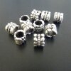 20 Silver Beads, Spacer Beads, antique silver