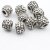 10 Silver Beads, Ornament Beads, antique silver